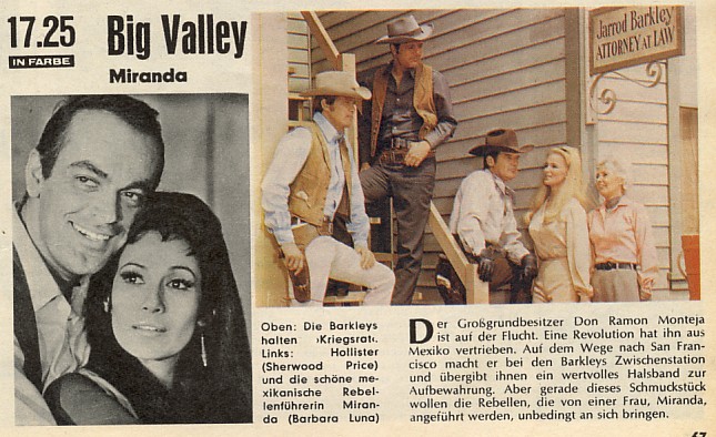 Das-waren-noch-Zeiten - Die 60er Jahre TV-Serie Big Valley